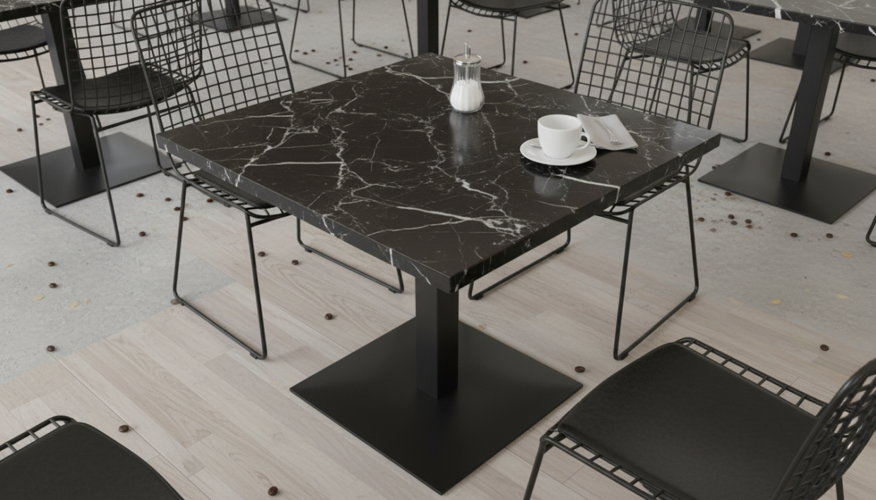 Столешница HPL на основе МДФ (Квадратная) Мрамор Марквина Глянец_16