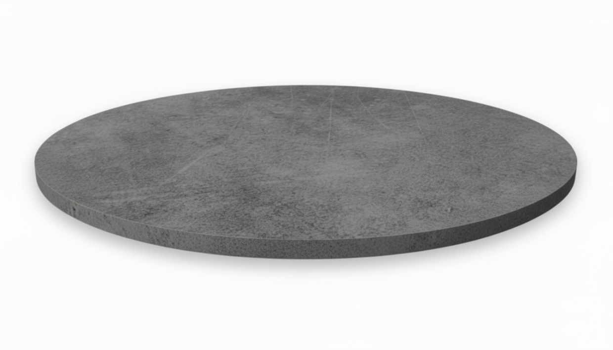 Столешница HPL на основе МДФ (Круглая) Бетон_5